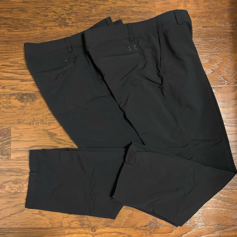 2 pr Men’s Under Armour Golf Pants 38/32